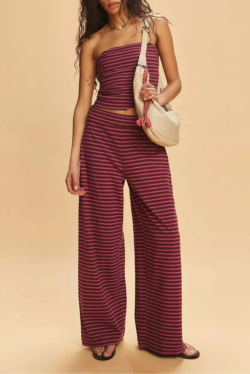 Romena Linen Striped Set - Image 11