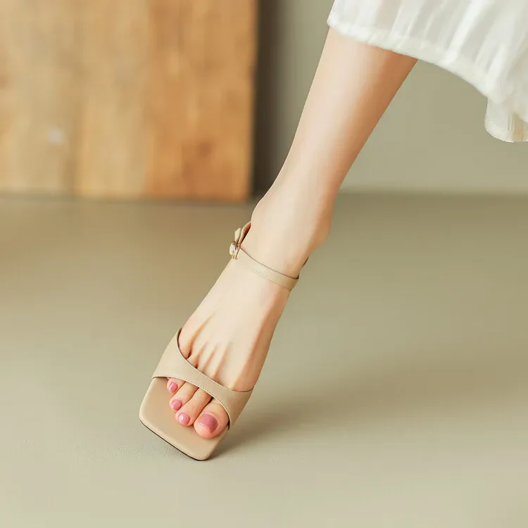 Rosa Belle Leather Heel Mules - Image 30