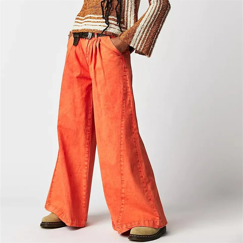 Rovina Pleated Wide-Leg Jeans - Image 13