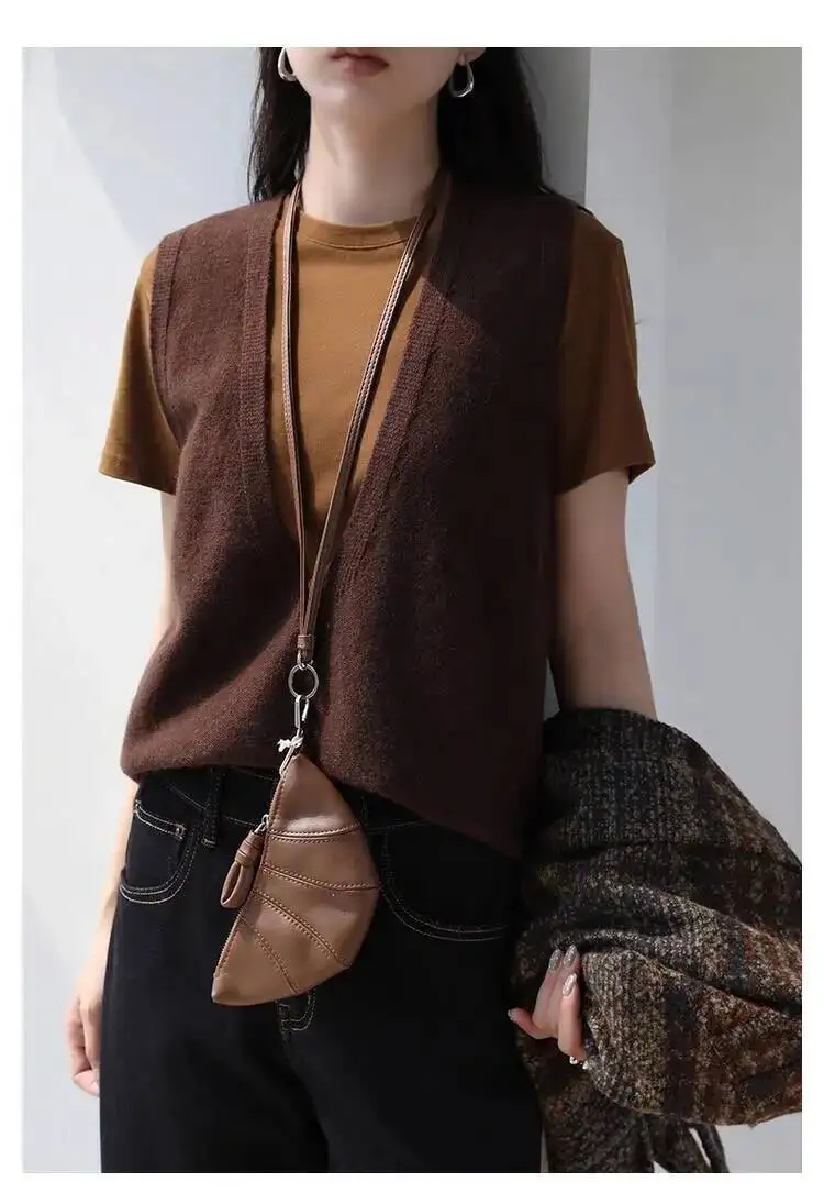 Rowan Deep-V Wool Vest - Image 13