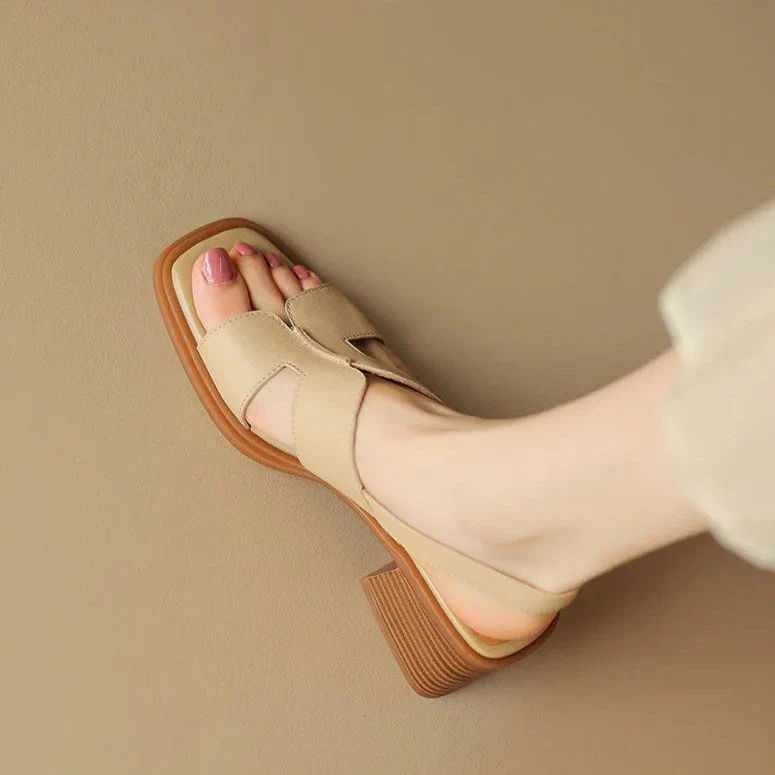Sassari Leather Heeled Sandals - Image 11