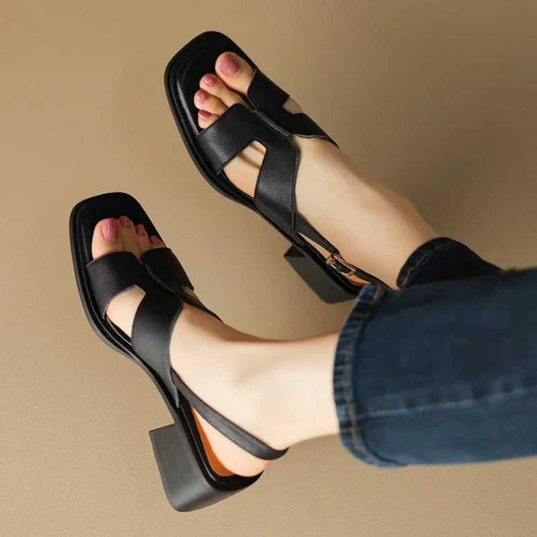 Sassari Leather Heeled Sandals - Image 18