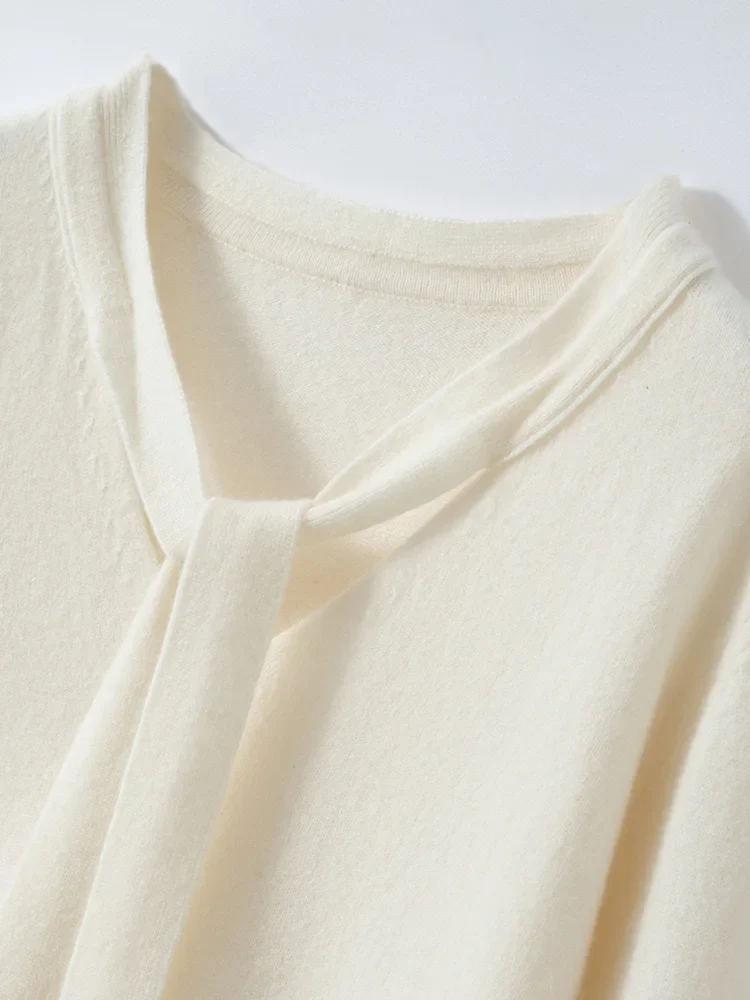 Selene Scarf-Collar Cashmere Pullover - Image 13
