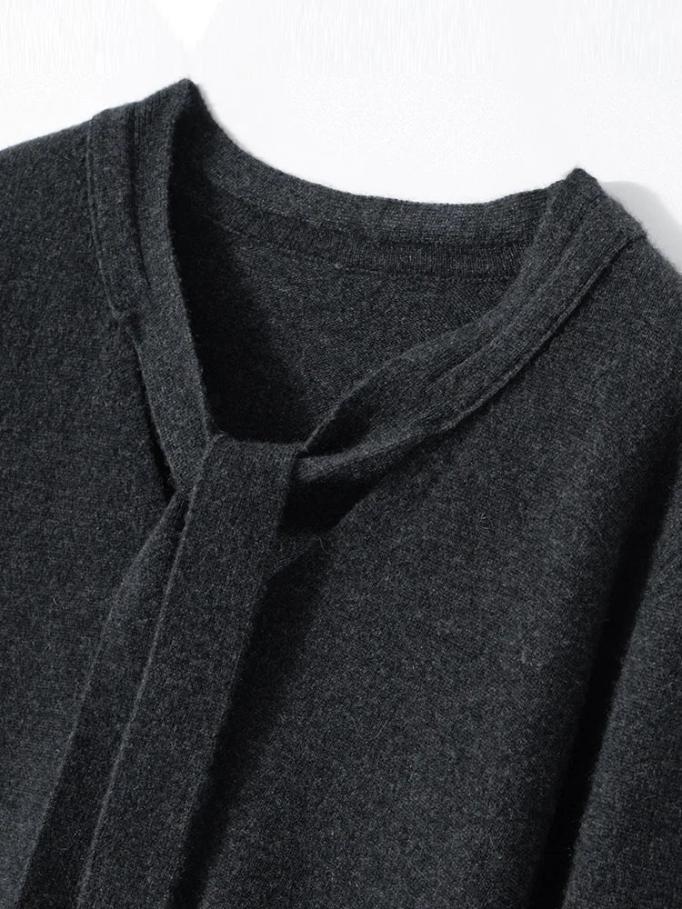 Selene Scarf-Collar Cashmere Pullover - Image 21