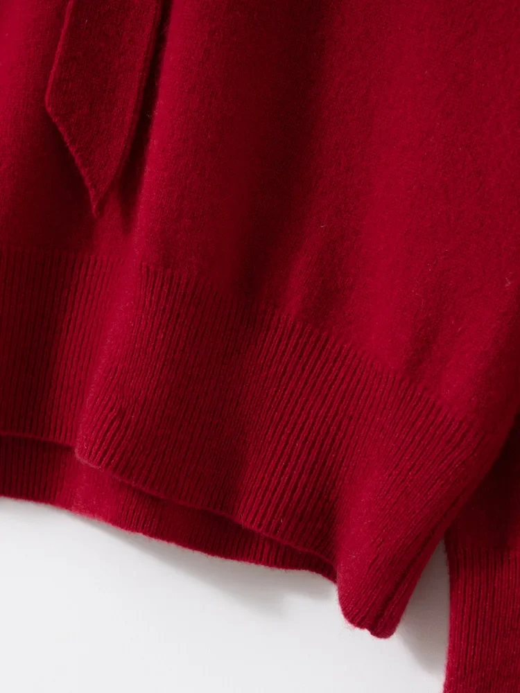 Selene Scarf-Collar Cashmere Pullover - Image 5
