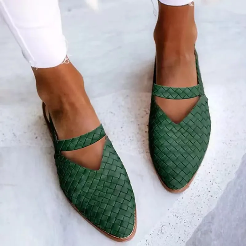 Italian Woven Leather Flats - Image 12
