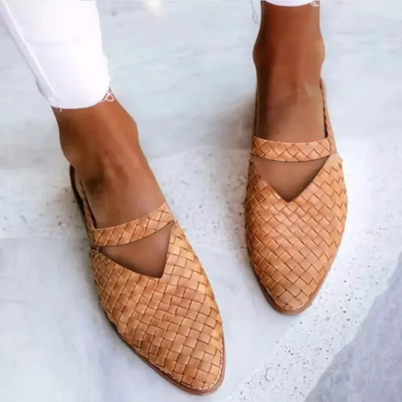 Italian Woven Leather Flats - Image 13