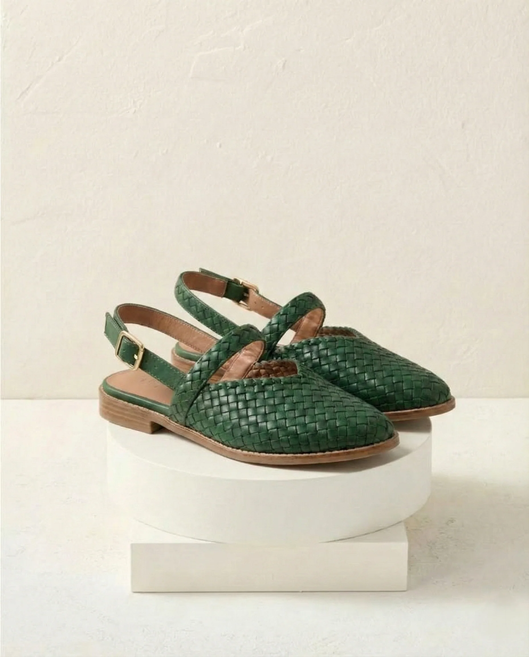 Italian Woven Leather Flats - Image 2