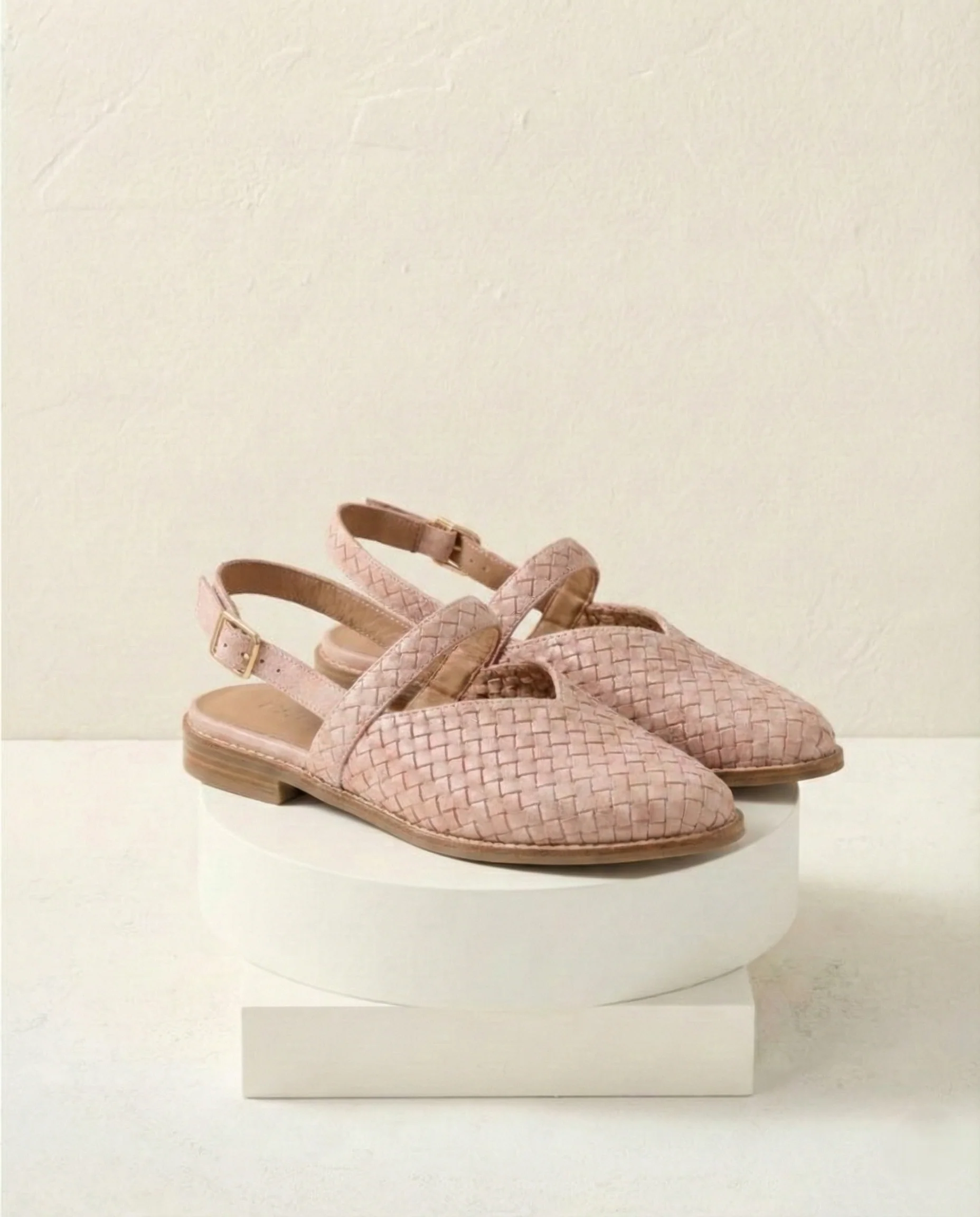 Italian Woven Leather Flats - Image 3
