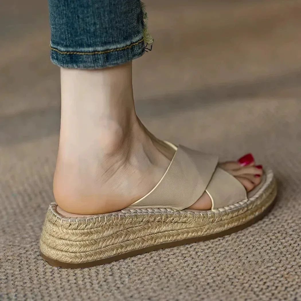 Sorella Woven Leather Platform Sandals - Image 12