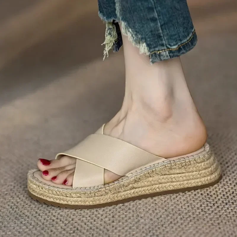 Sorella Woven Leather Platform Sandals - Image 19