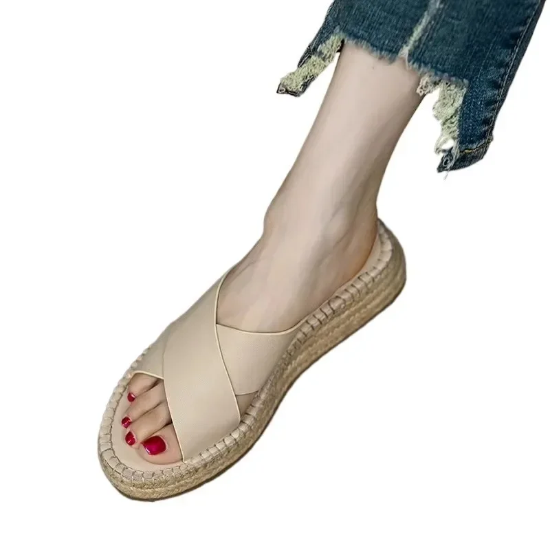 Sorella Woven Leather Platform Sandals - Image 8