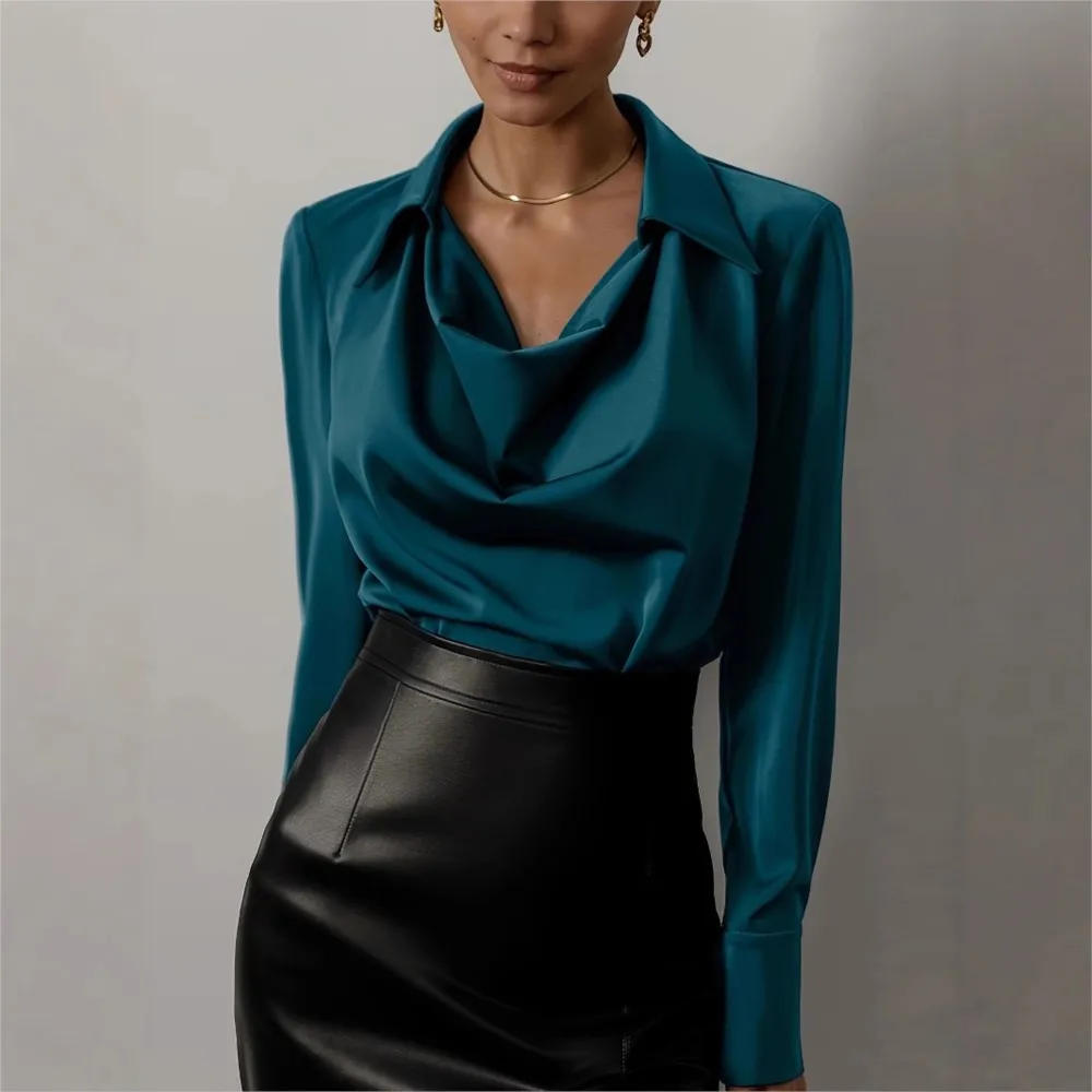 100% Silk full Sleeve Shirt - Image 20
