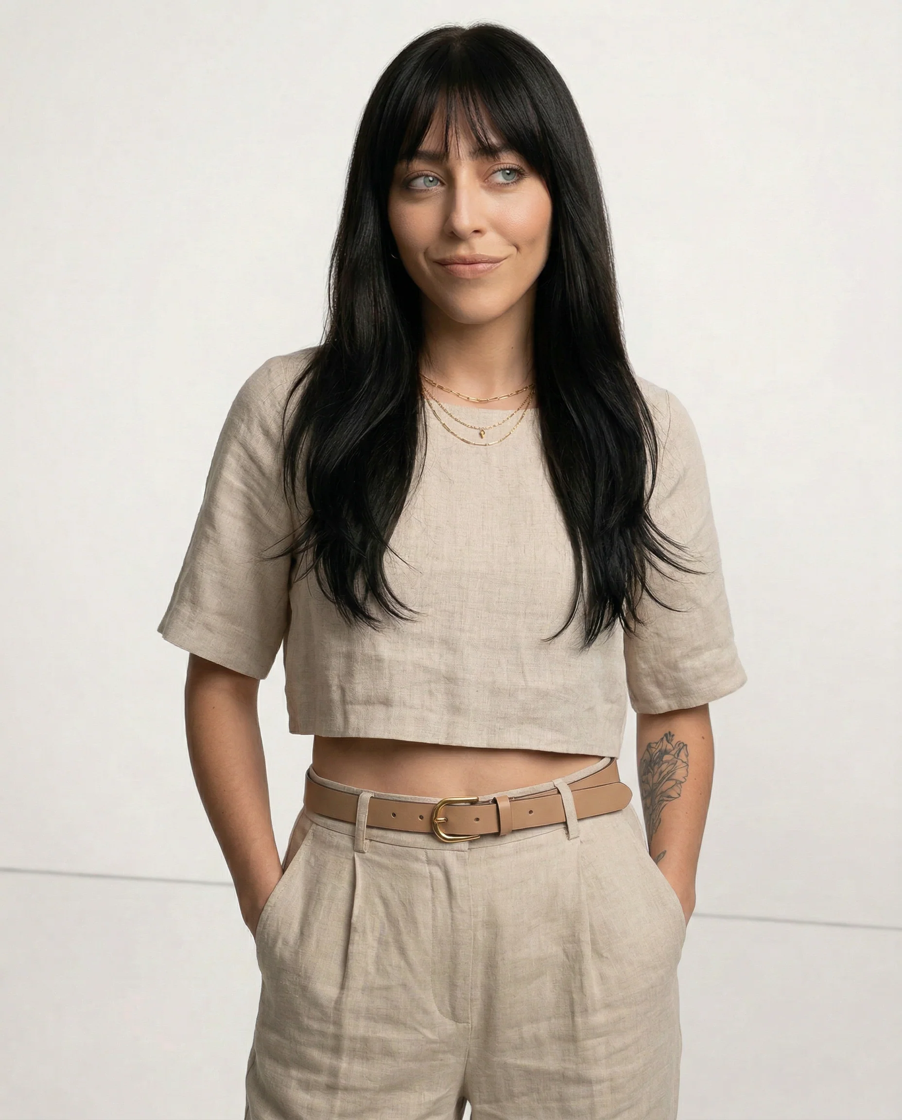 The Boxy Linen Crop Top - Image 3