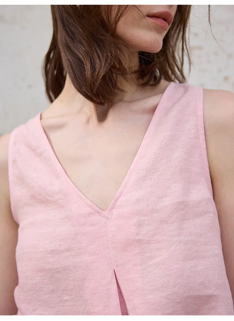 The Chambray Linen Reversible Vest - Image 10