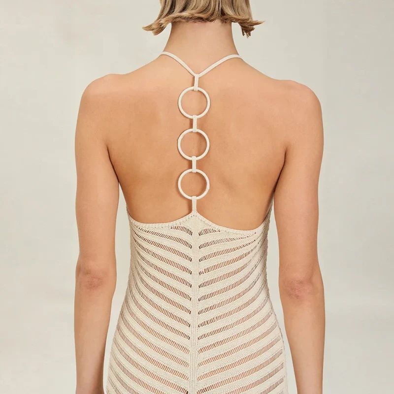 The Chevron Crochet Halter Maxi - Image 7