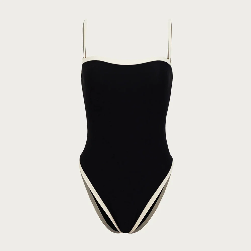 The Contrast Trim One-Piece Swimsuit - Image 3