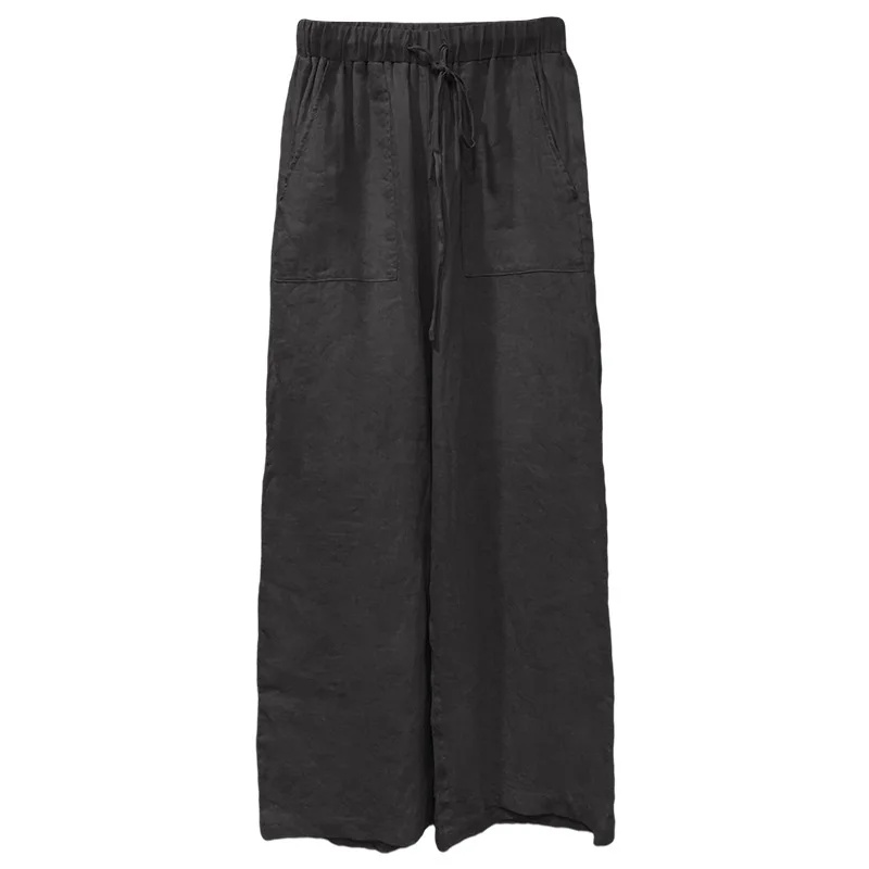 The Drawstring Straight Linen Pant - Image 18