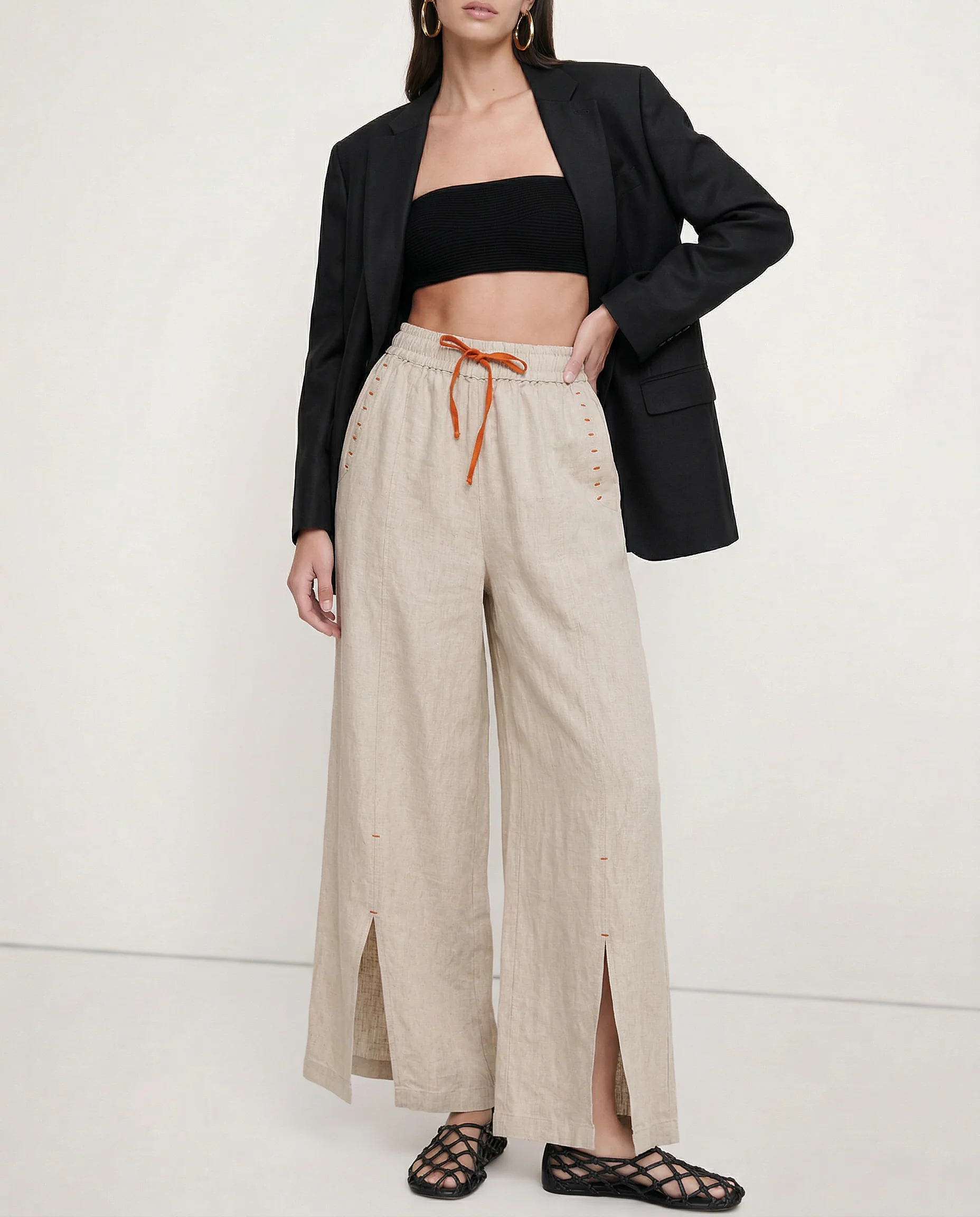 The Drawstring Wide Leg Pant - Image 5