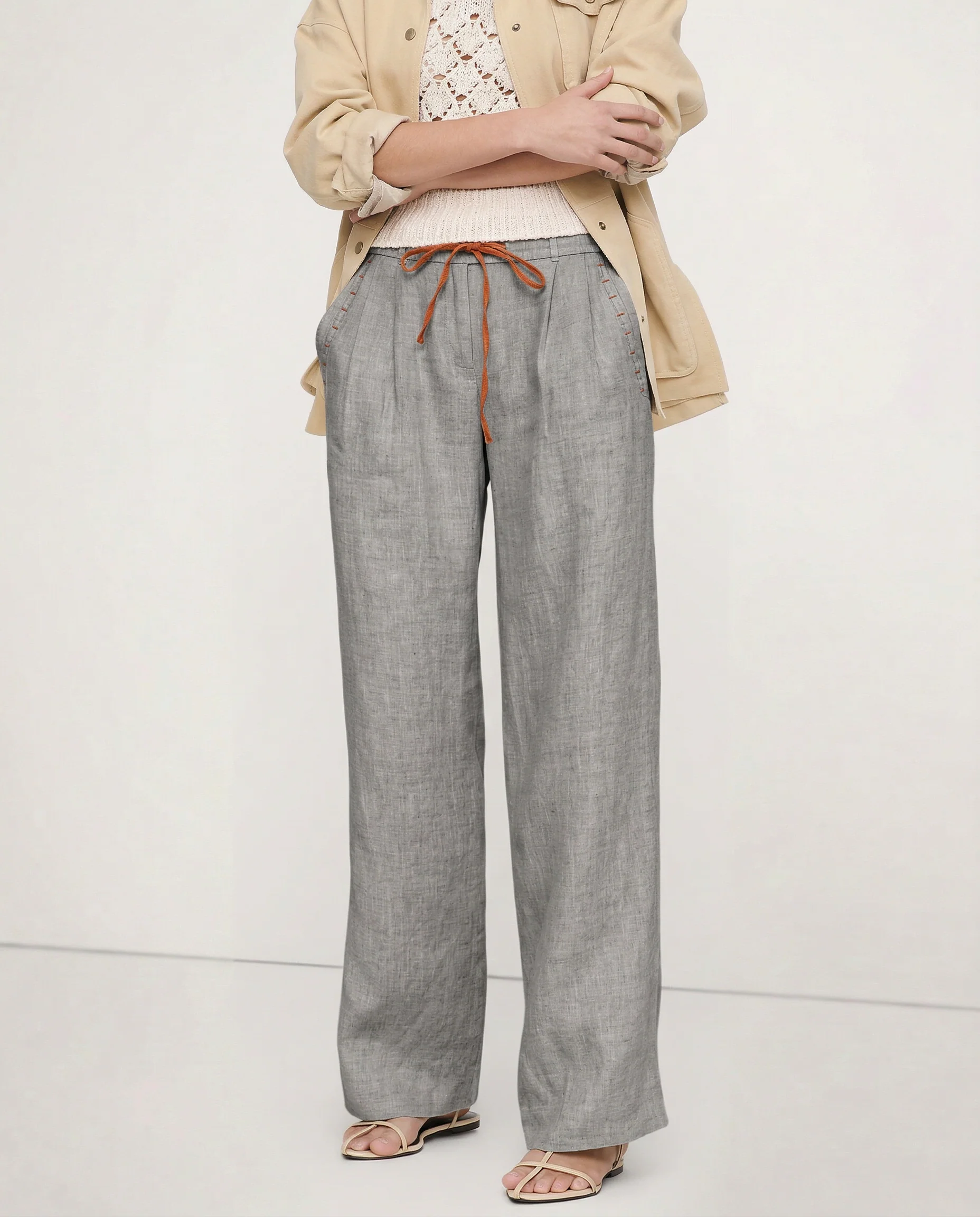 The Drawstring Wide Leg Pant - Image 9