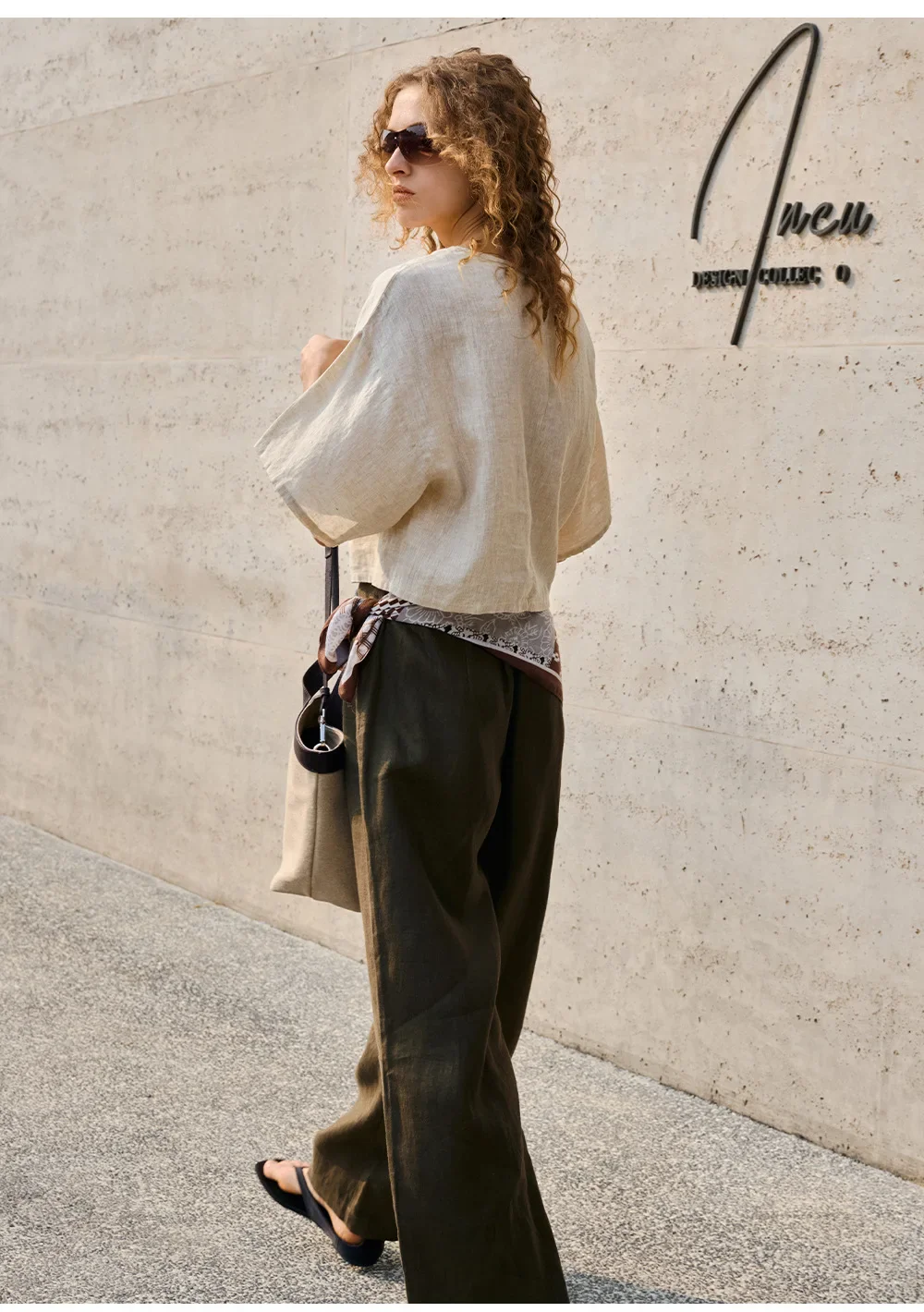 The Flared Sleeve Linen Pullover - Image 15