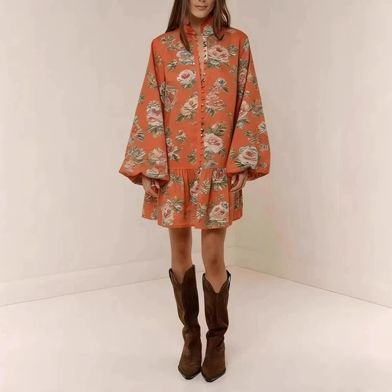 The Floral Button-Down Mini Dress - Image 2