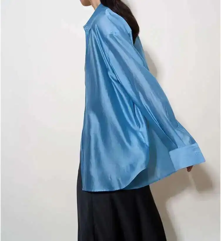 The Flowing Silk Poplin Blouse - Image 14