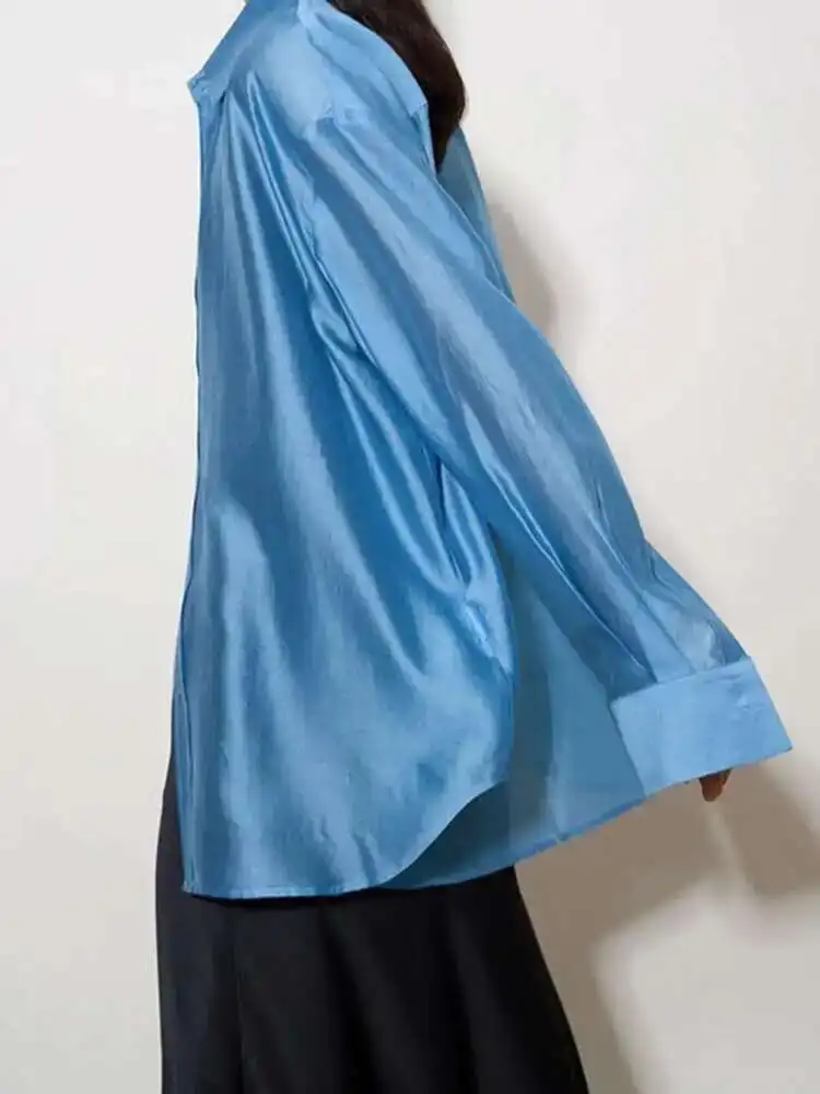 The Flowing Silk Poplin Blouse - Image 2