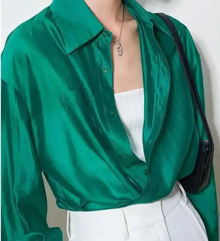 The Flowing Silk Poplin Blouse - Image 9