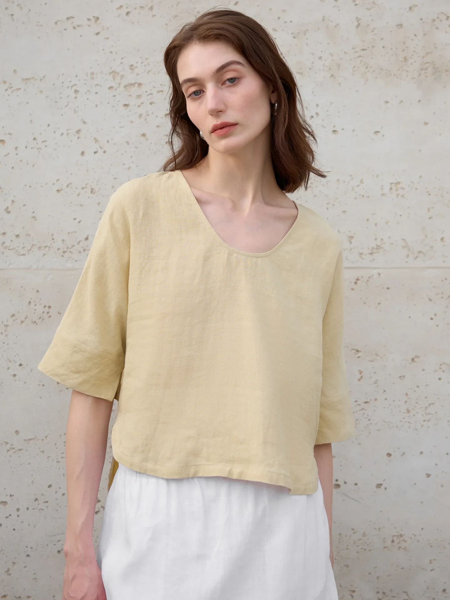 The Hemp V-Neck Boxy Top - Image 7