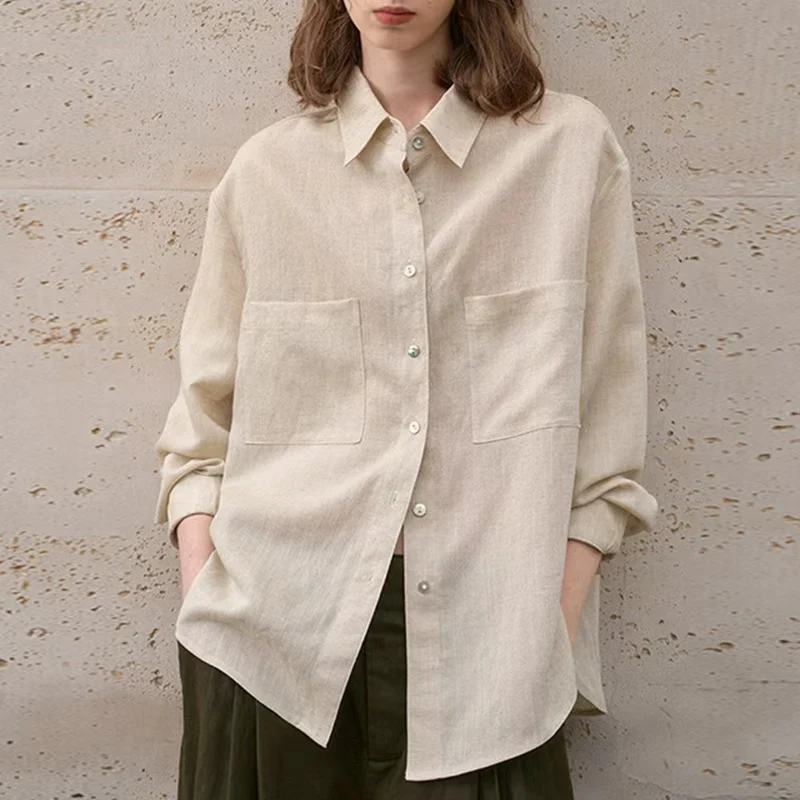 The Oversized Pocket Linen Shirt - Image 17