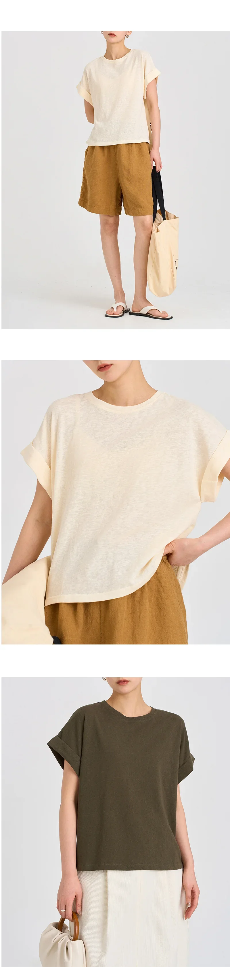 The Rolled Cuff Oversized Tee - Image 9