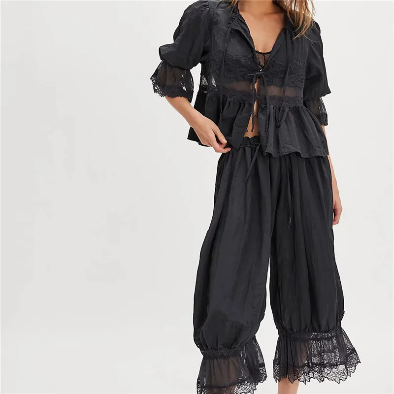 The Sage Lace Ruffle Two-Piece Set - Image 5