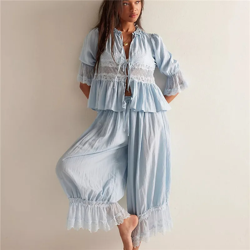 The Sage Lace Ruffle Two-Piece Set - Image 7