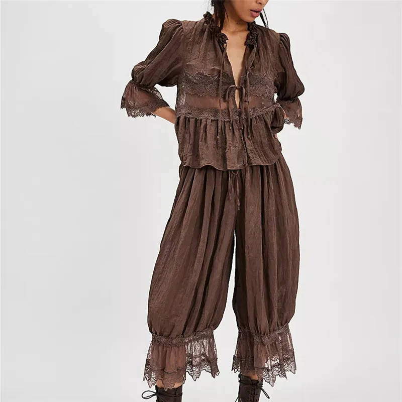 The Sage Lace Ruffle Two-Piece Set - Image 8
