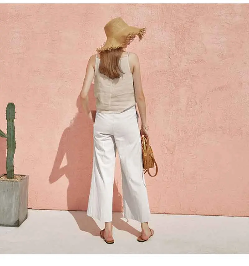 The Satin Strap Linen Cami - Image 14