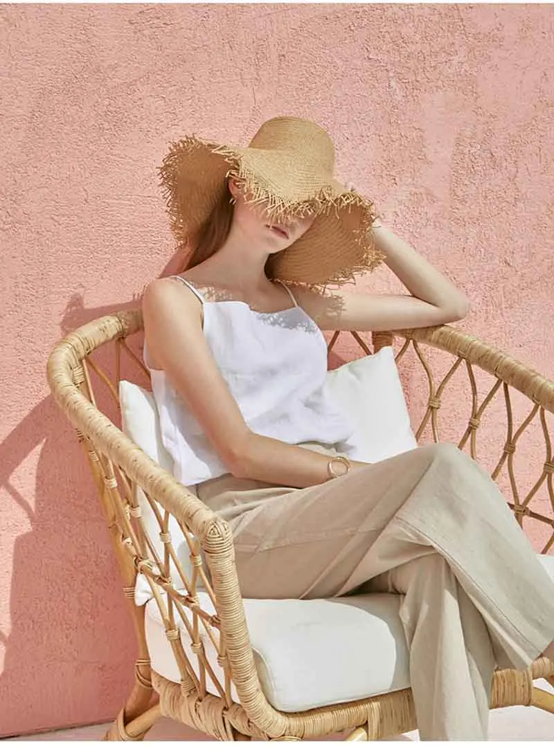 The Satin Strap Linen Cami - Image 6