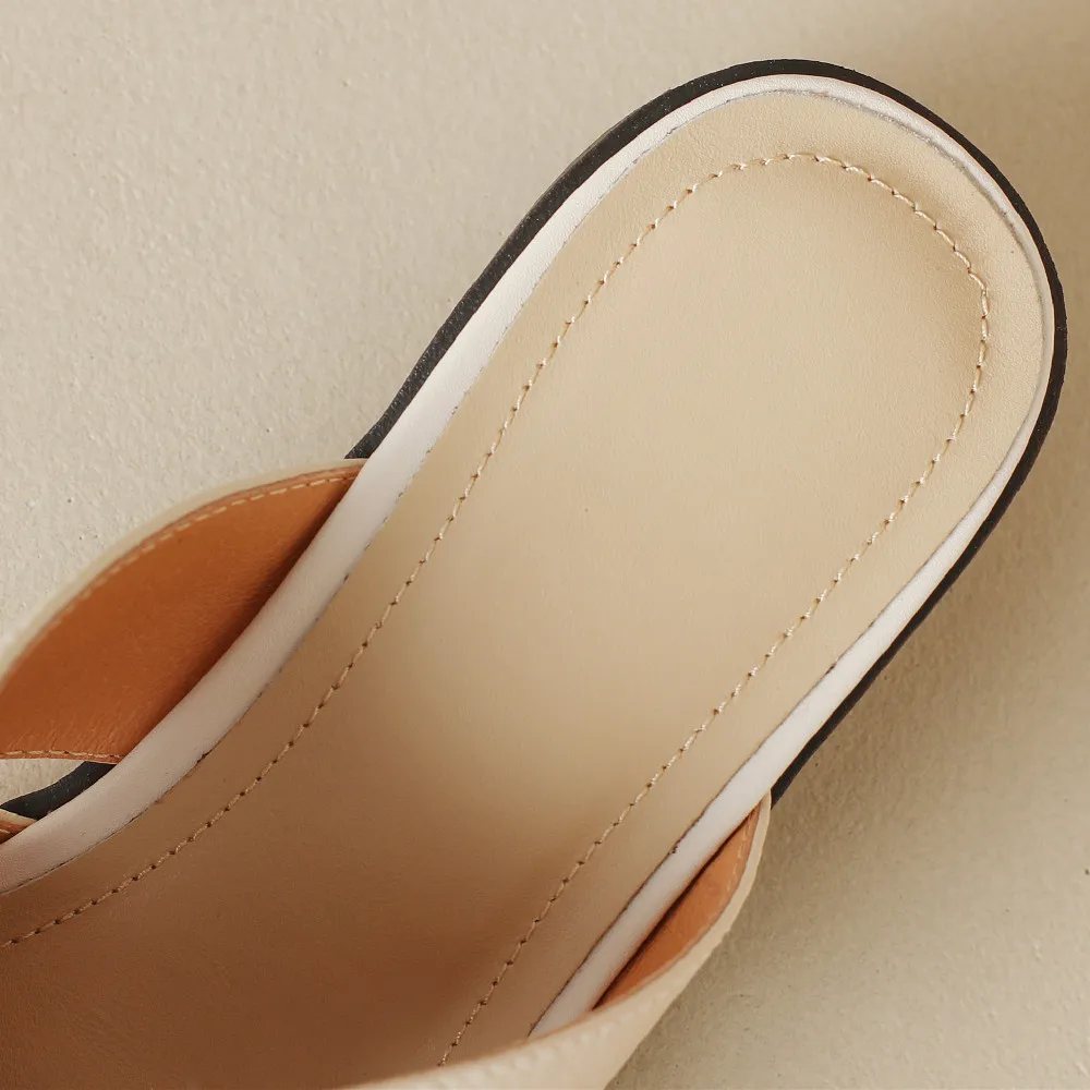 The Woven Leather Flat Mule - Image 16