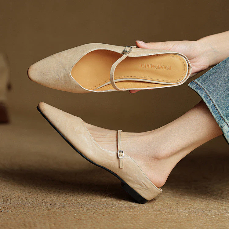 Valencia Genuine Leather Mules - Image 5