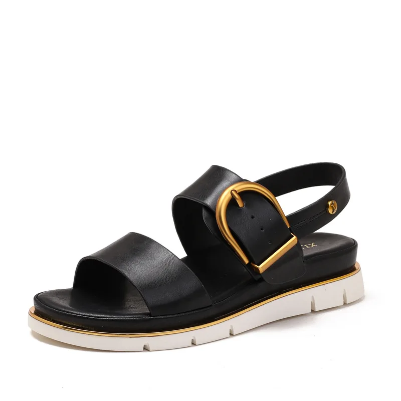 Valine Gold-Buckle Strap Sandals - Image 7