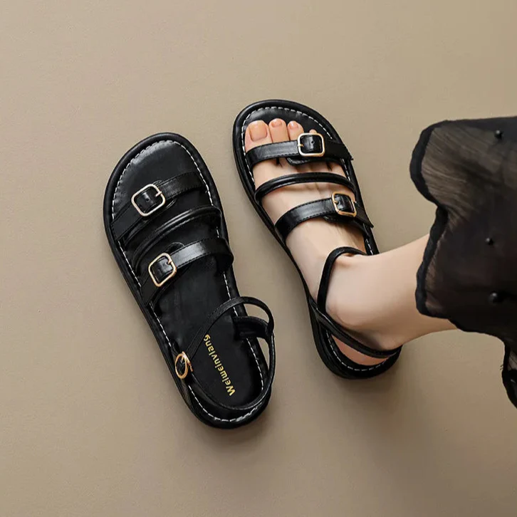 Malibu Leather Sandals - Image 13