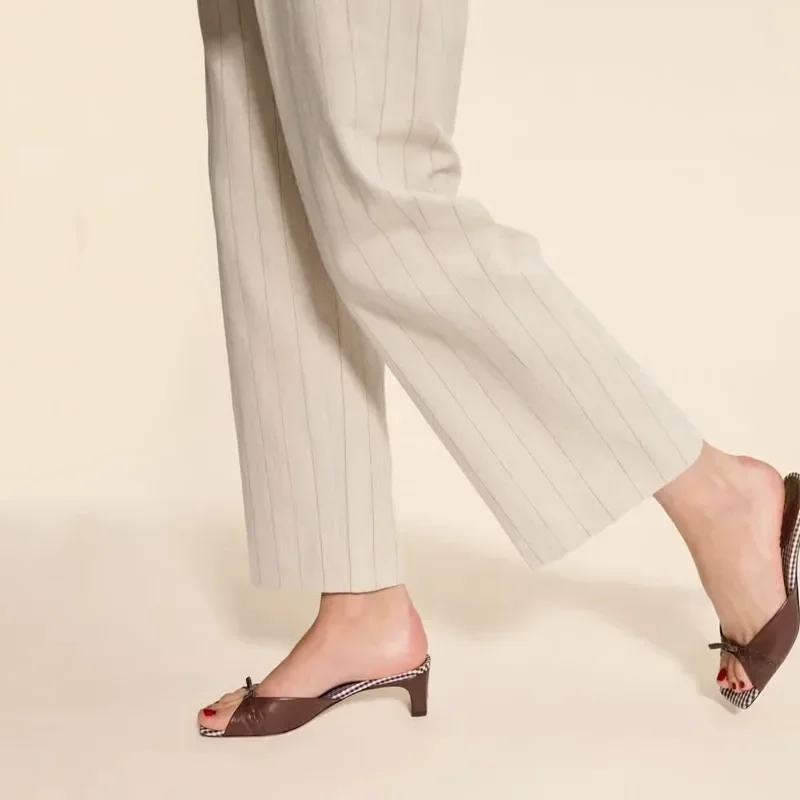 Vinetta Check-In Heel Mules - Image 11