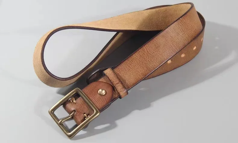 Vintage Cowhide Belt - Image 12