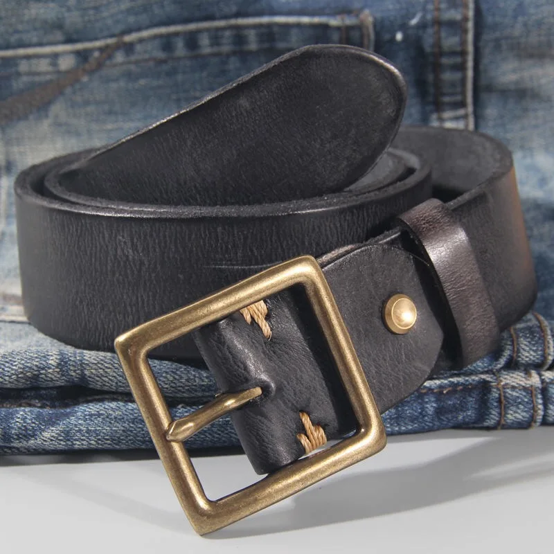 Vintage Cowhide Belt - Image 3