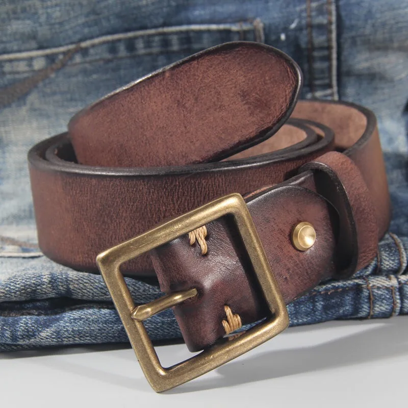 Vintage Cowhide Belt - Image 7