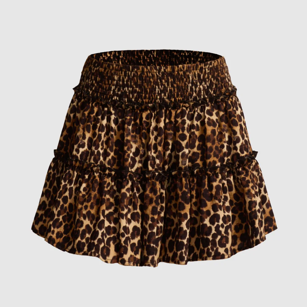 Viora Leopard Ruffle Skirt - Image 20
