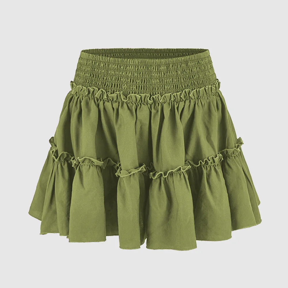 Viora Leopard Ruffle Skirt - Image 22