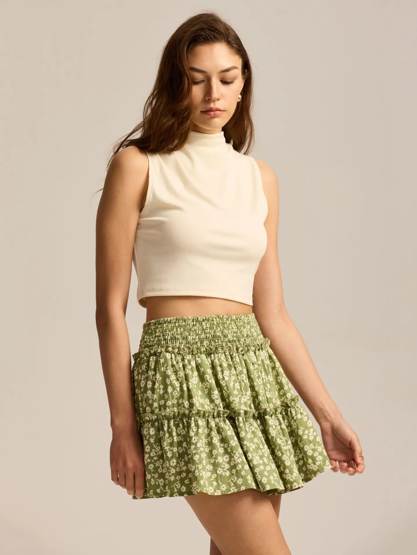 Viora Leopard Ruffle Skirt - Image 9