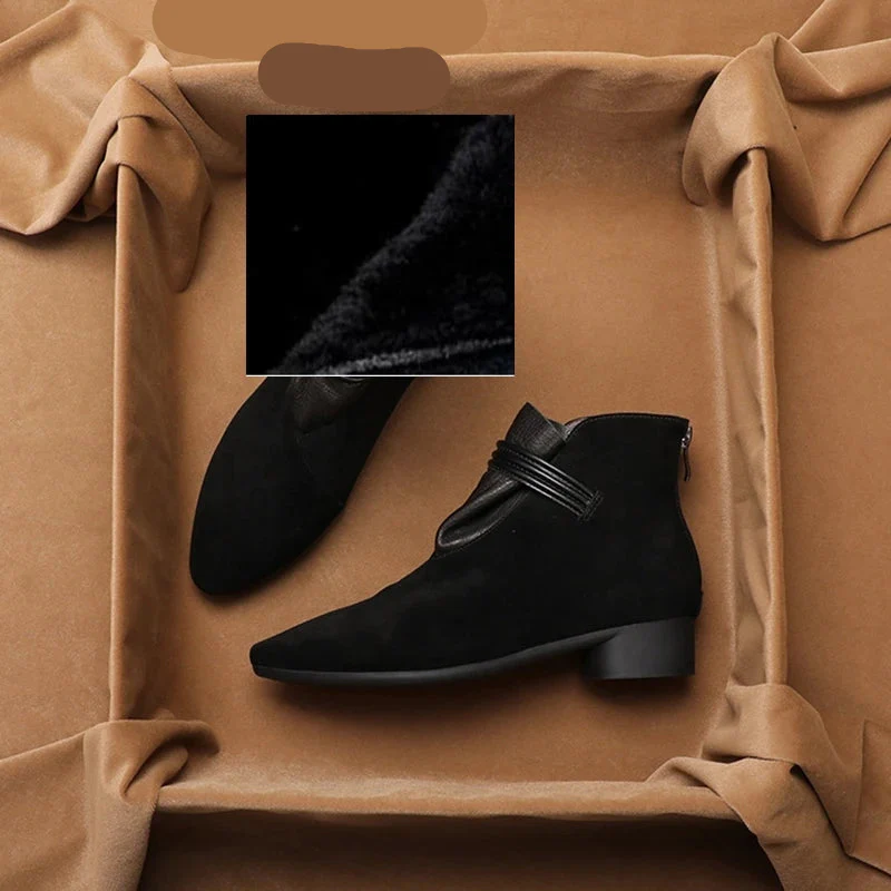 Vivienne Italian Crest Suede Boots - Image 30