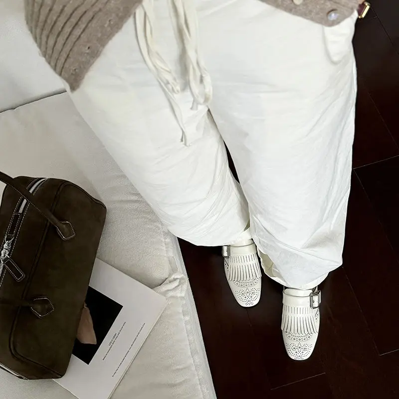 Winslow Fringe Leather Loafers - Image 11